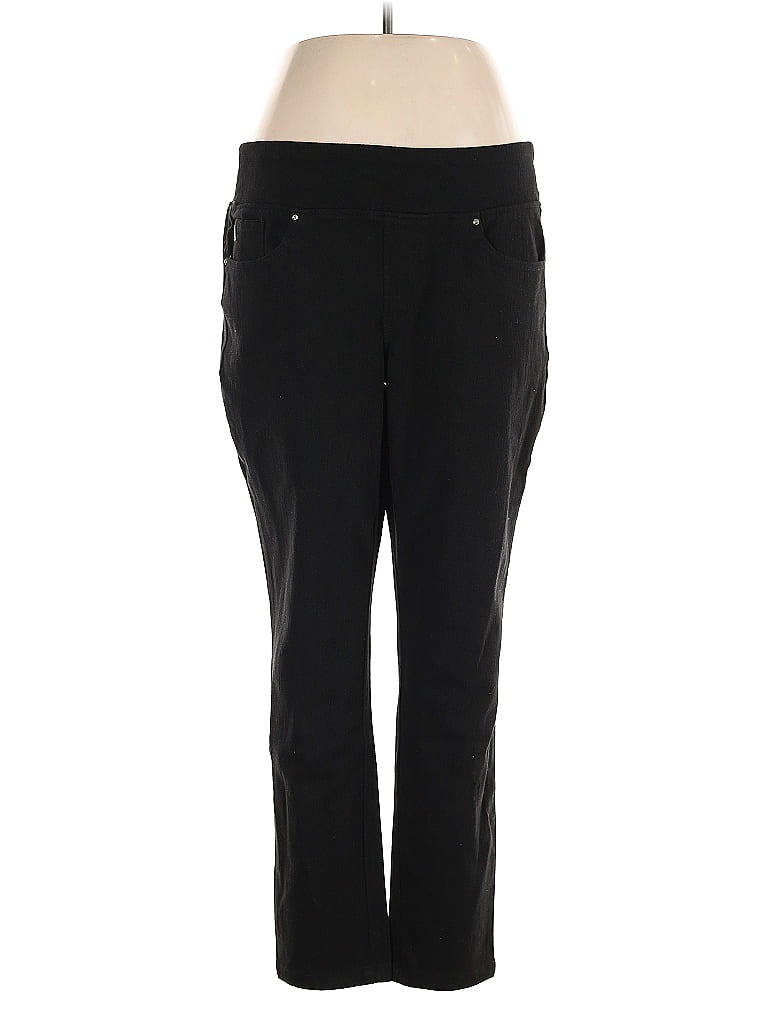 Belle By Kim Gravel Black Jeggings Size 16 - photo 1