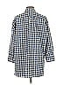Pomander Place Checkered-gingham Blue 3/4 Sleeve Button-Down Shirt Size S - photo 2