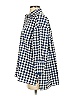 Pomander Place Checkered-gingham Blue 3/4 Sleeve Button-Down Shirt Size S - photo 5