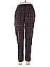 Eileen Fisher Plaid Burgundy Silk Pants Size XS - photo 1