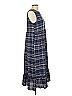 Suzanne Betro Plaid Blue Casual Dress Size L - photo 4