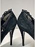 Dolce & Gabbana 100% Suede Black Suede Lace Trim Heels Size EU 39 - photo 8
