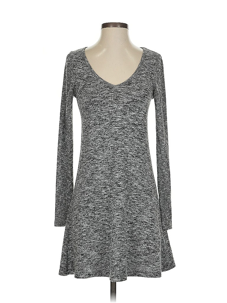 Pre-owned Express Casual Dress In Gray