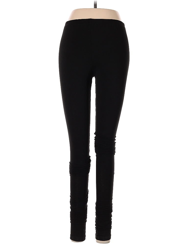 Pre-owned Melange Leggings In Black