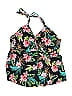 Shade & Shore Floral Black Swimsuit Top Size XS - photo 1