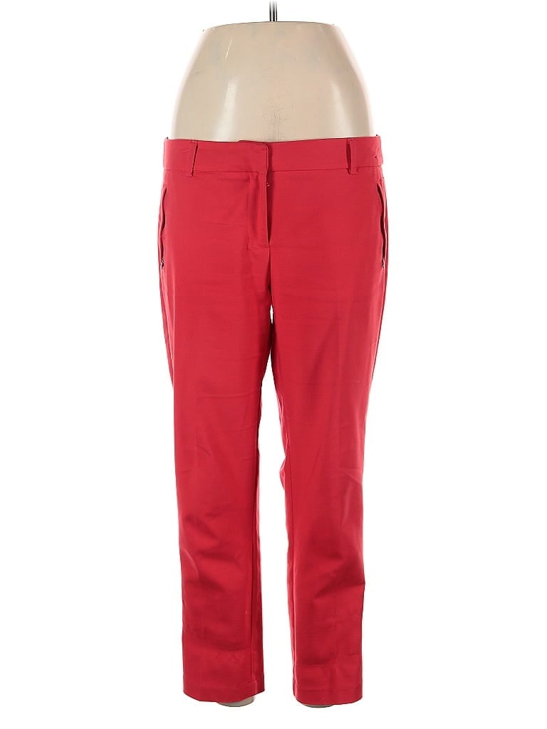 7th Avenue Design Studio New York & Company Solid Red Dress Pants Size 10 - photo 1