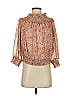 Gracia 100% Polyester Orange 3/4 Sleeve Blouse Size S - photo 1