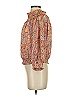 Gracia 100% Polyester Orange 3/4 Sleeve Blouse Size S - photo 5