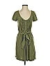 Theory Solid Green Casual Dress Size P (petite) - photo 1