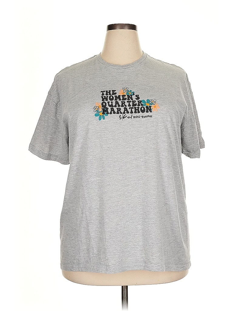 Circles Gray Short Sleeve T-Shirt Size 2X - photo 1