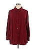 Susan Graver Burgundy Long Sleeve Blouse Size 1X - photo 1