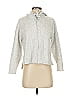 Pink Rose Gray Ivory Zip Up Hoodie Size S - photo 1