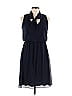 En Focus Studio 100% Polyester Solid Blue Casual Dress Size 6 - photo 1