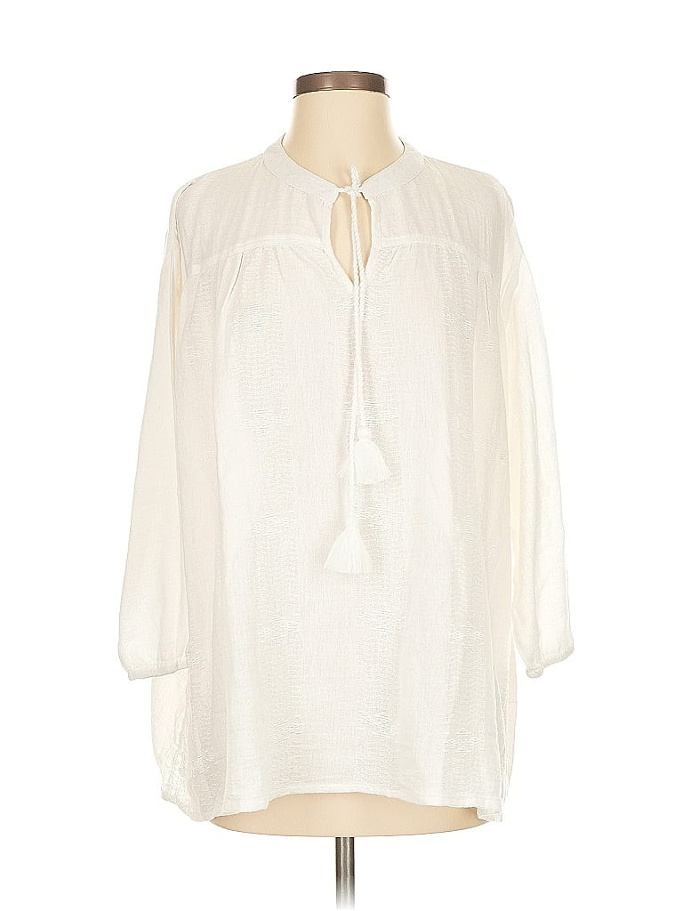 Roller Rabbit Ivory White 3/4 Sleeve Blouse Size XS - photo 1
