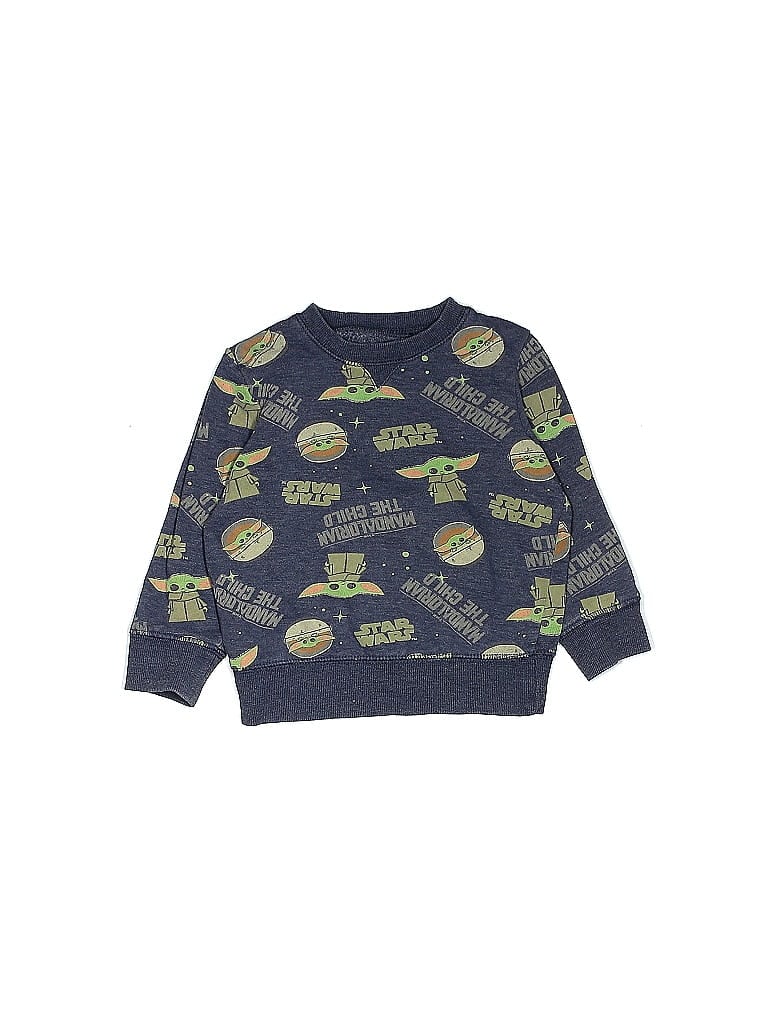 Star Wars Print Blue Pullover Sweater Size 3T - photo 1