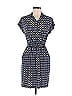 En Focus Studio Print Blue Casual Dress Size 6 - photo 1