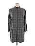 XCVI Plaid Gray Casual Dress Size XL - photo 1