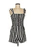 No Boundaries 100% Recycled Polyester Stripes Gray Romper Size M - photo 1