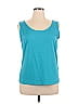 JM Collection Teal Sleeveless Top Size XL - photo 1