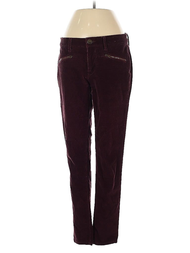 Pre-owned Express Casual Pants In Burgundy