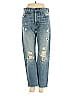 Rivet & Thread 100% Cotton Hearts Blue Jeans Size 25 waist - photo 1