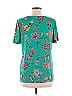 Susan Graver Paisley Teal Short Sleeve T-Shirt Size M - photo 2