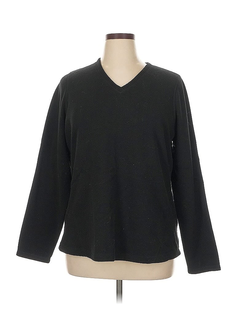 Tek Gear 100% Polyester Black Fleece Size 1X - photo 1