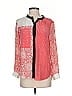 Rebecca Taylor Color Block Red Long Sleeve Blouse Size 0 - photo 1