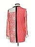 Rebecca Taylor Color Block Red Long Sleeve Blouse Size 0 - photo 2