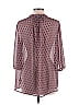 Pleione 100% Polyester Burgundy 3/4 Sleeve Blouse Size L - photo 2