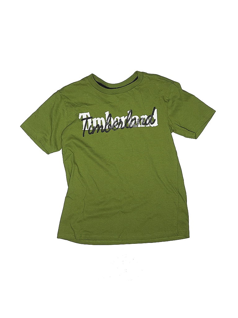 Timberland 100% Cotton Green Short Sleeve T-Shirt Size M (big kids) - photo 1