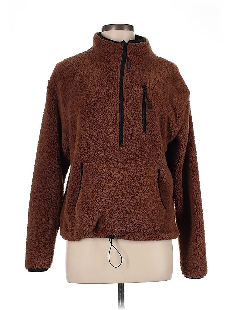 No Boundaries 100% Recycled Polyester Brown Pullover Sweater Size 7 - photo 1