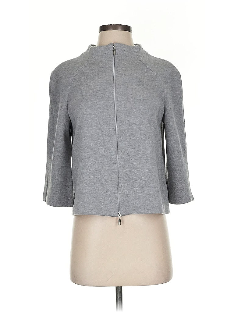 St. John Gray Cardigan Size 4 - photo 1
