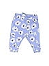 Baby Gap 100% Organic Cotton Floral Blue Casual Pants Size Up to 7lbs - photo 1
