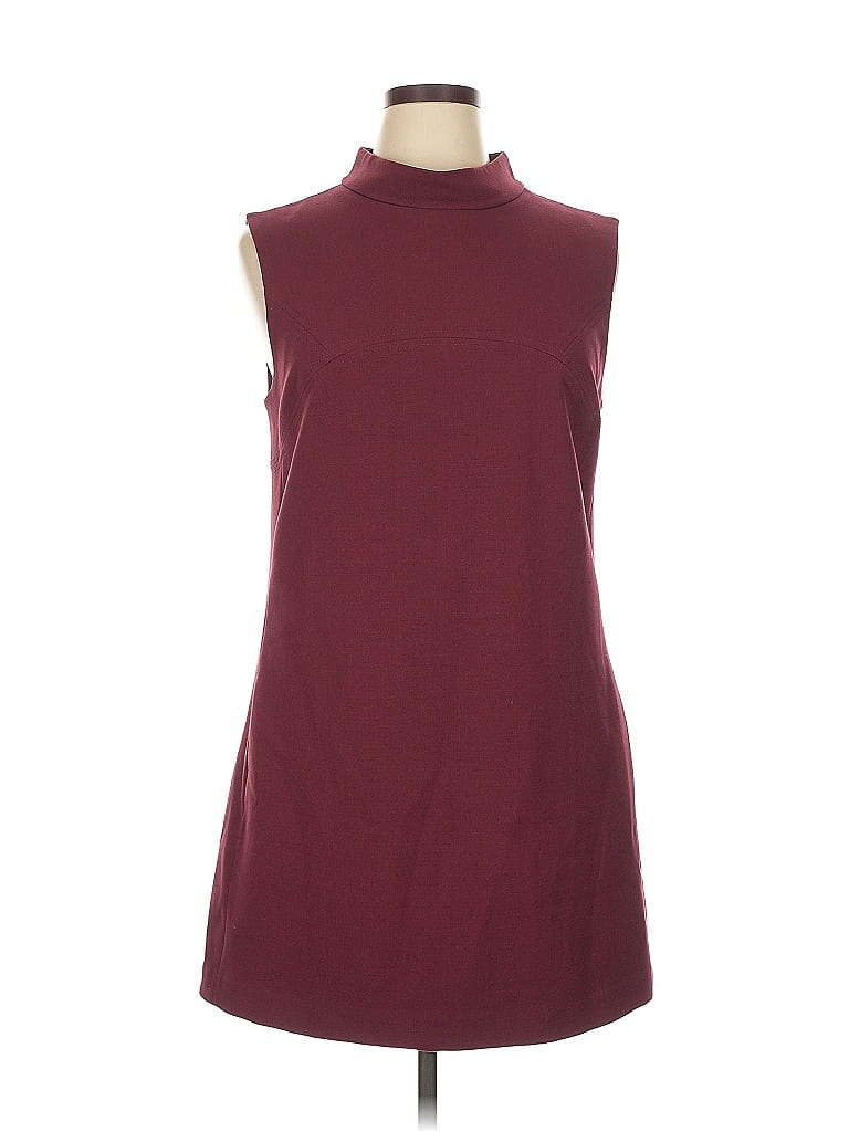 RACHEL Rachel Roy Solid Burgundy Casual Dress Size XXL - photo 1