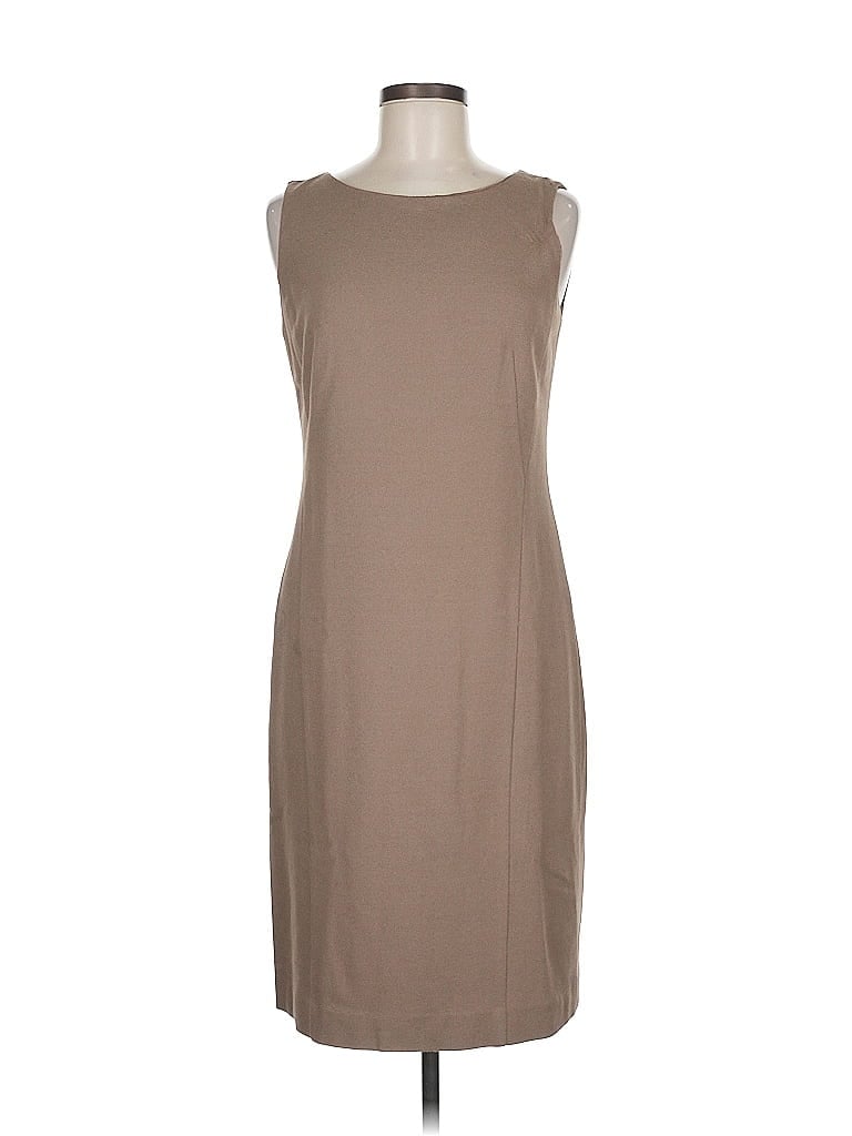 Akris Punto Solid Tan Casual Dress Size 8 - photo 1