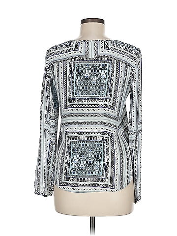 Parker Long Sleeve Silk Top (view 2)