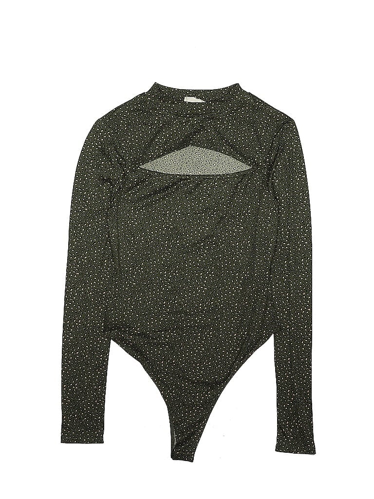 Pre-owned Peach Love Bodysuit In Green