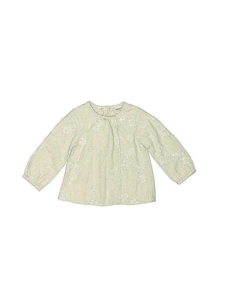 Zara Baby Ivory 3/4 Sleeve Blouse Size 2 - photo 1