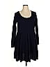 White Mark Solid Black Casual Dress Size 2X - photo 1