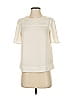 J.Crew 365 100% Polyester Ivory Short Sleeve Blouse Size 00 - photo 1
