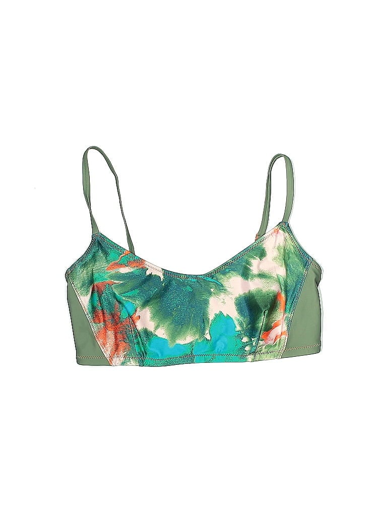Tanya Taylor Tropical Green Swimsuit Top Size 1X - photo 1