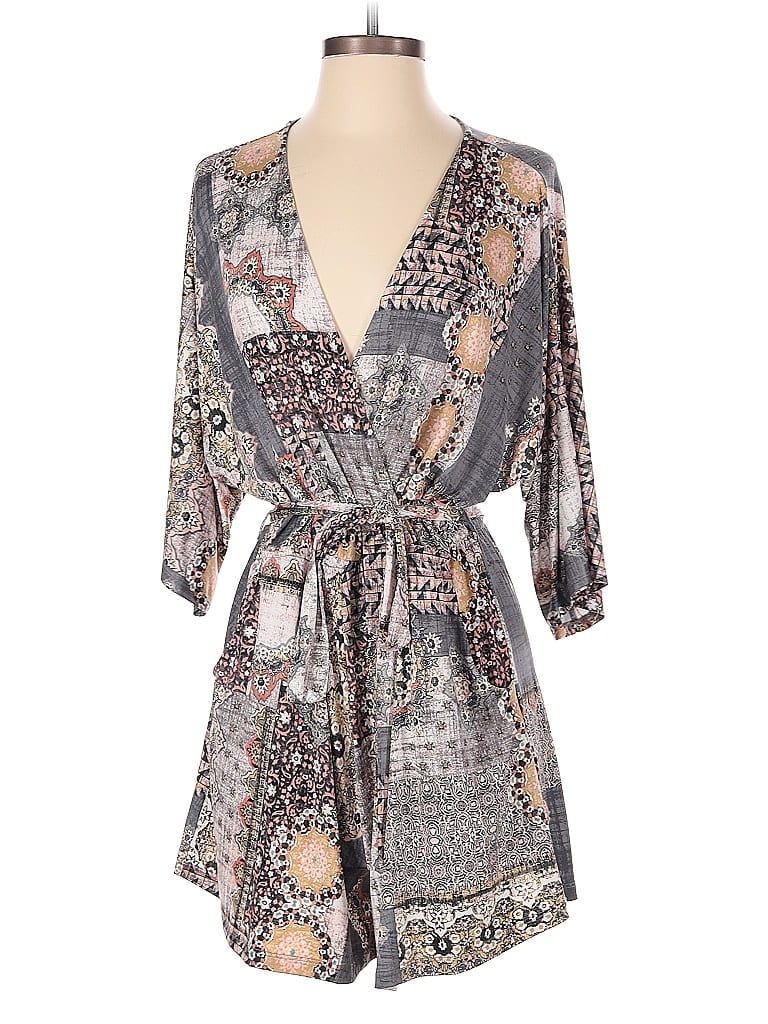 Veronica M. Paisley Gray Romper Size 4 - photo 1