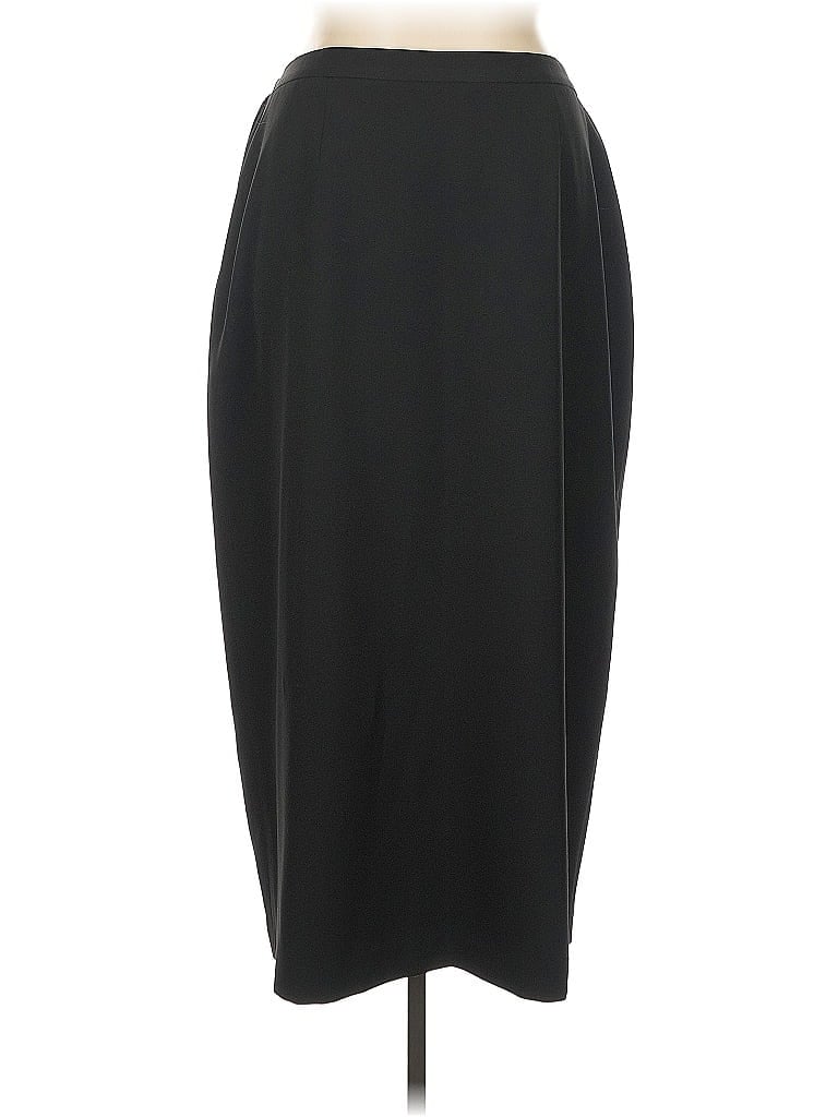 Kasper Solid Black Formal Skirt Size 16 - photo 1