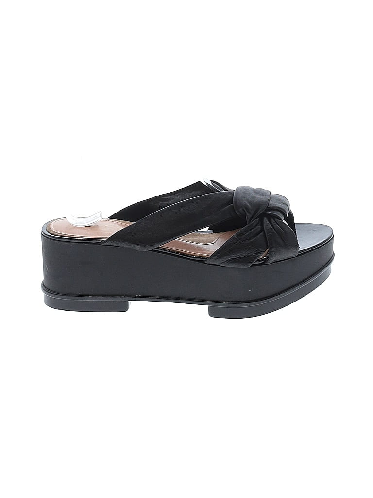 Robert Clergerie 100% Leather Black Wedges Size 10