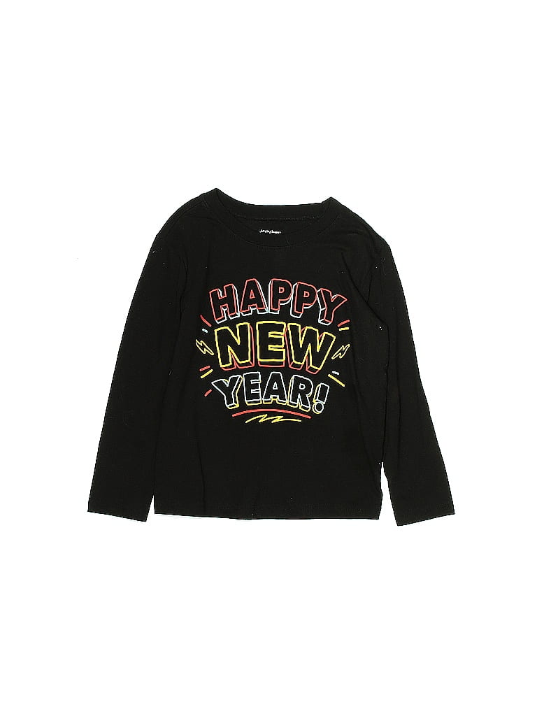 Jumping Beans Black Long Sleeve T-Shirt Size 4T - photo 1