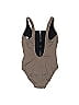 Solid & Striped Solid Brown One Piece Swimsuit Size M - photo 2