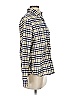 Red Leathere -ette- 100% Nylon Plaid Ivory Long Sleeve Button-Down Shirt Size S - photo 4