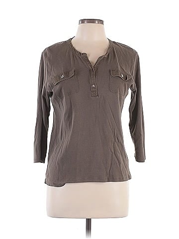 Lauren by Ralph Lauren Long Sleeve Henley (view 1)