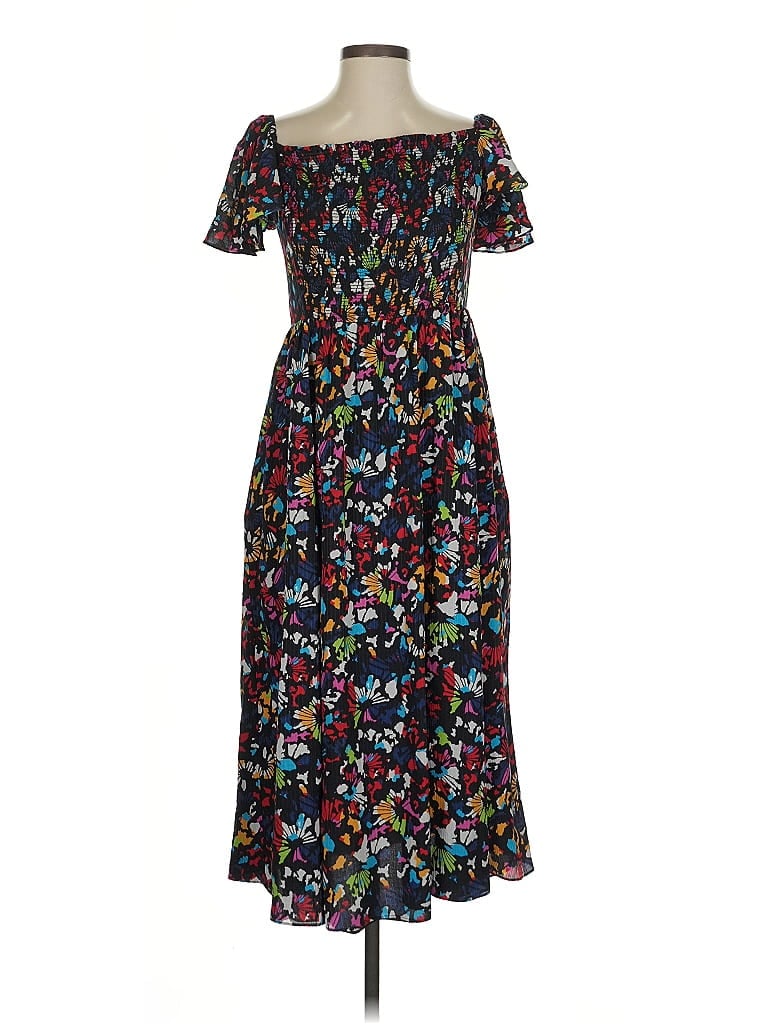 Tanya Taylor 100% Silk Floral Black Casual Dress Size S - photo 1